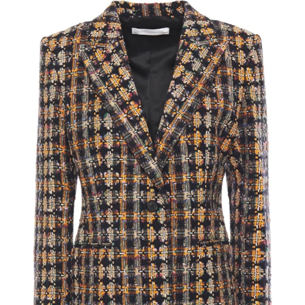 NWT Victoria Beckham Tailored Tweed Blazer